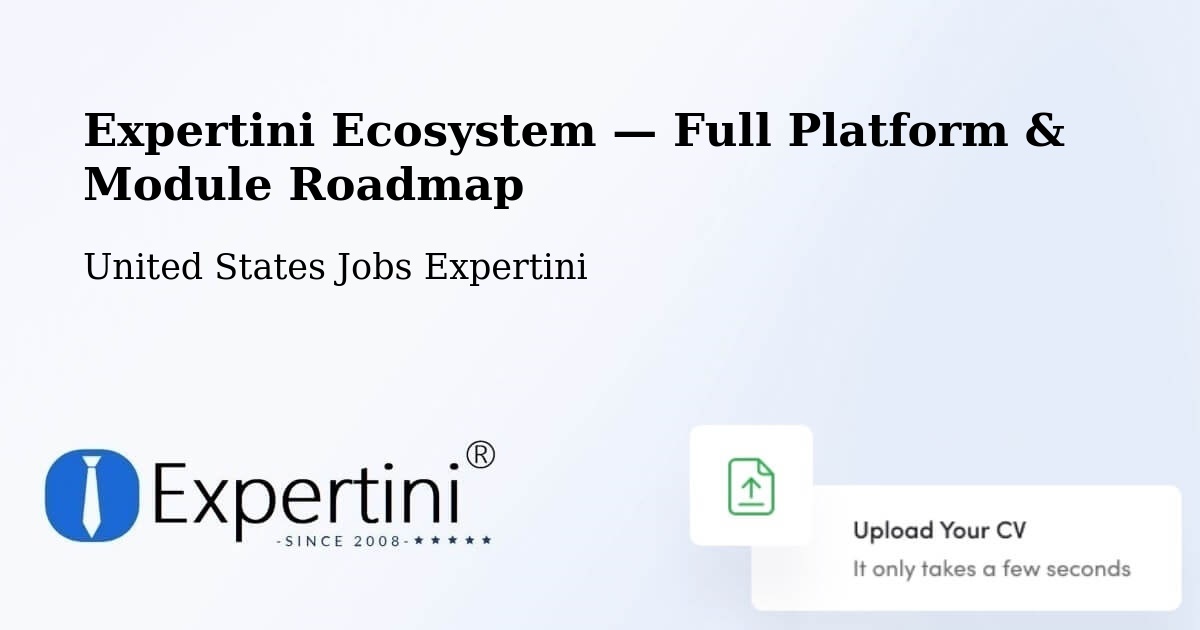 Expertini Ecosystem — Full Platform & Module Roadmap – Fairborn